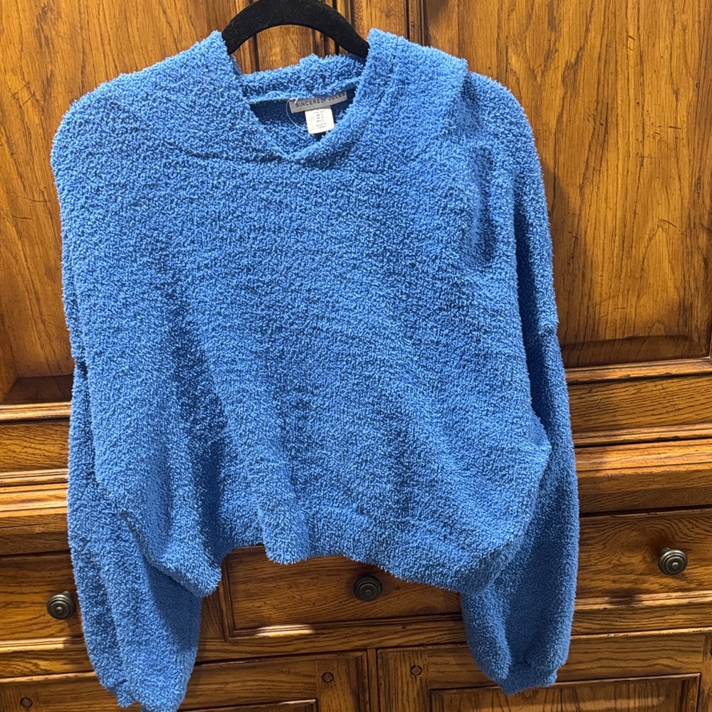 Sincerely Jules Cozy Blue Turtleneck Sweater